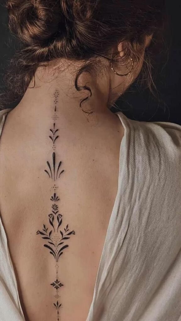 Spine tattoo